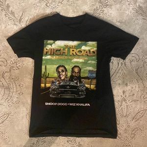Snoop Dogg x Wiz Khalifa band tee from High Road summer tour 2016